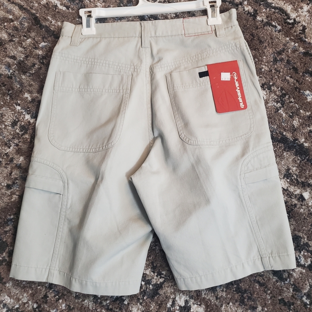 Men's Khaki Cargo Shorts NWT Quiksilver 28